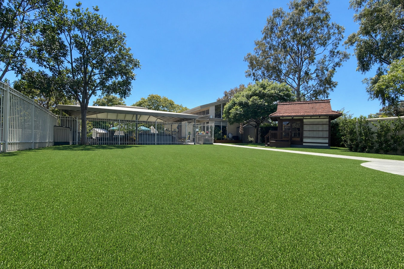 Commercial turf installation in Glendora, CA